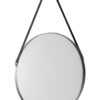 Opera Round Pewter Mirror